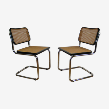 Pair of chairs by Marcel Breuer Italie B32