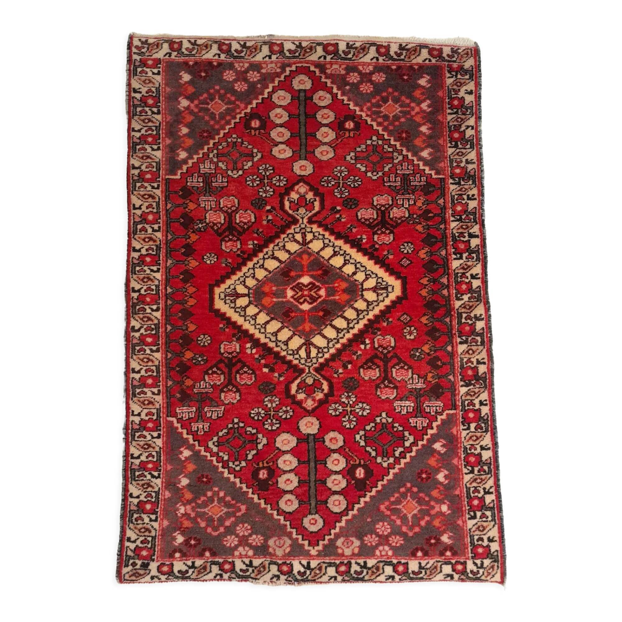 Handmade Persian Hamadan rug 192x129cm