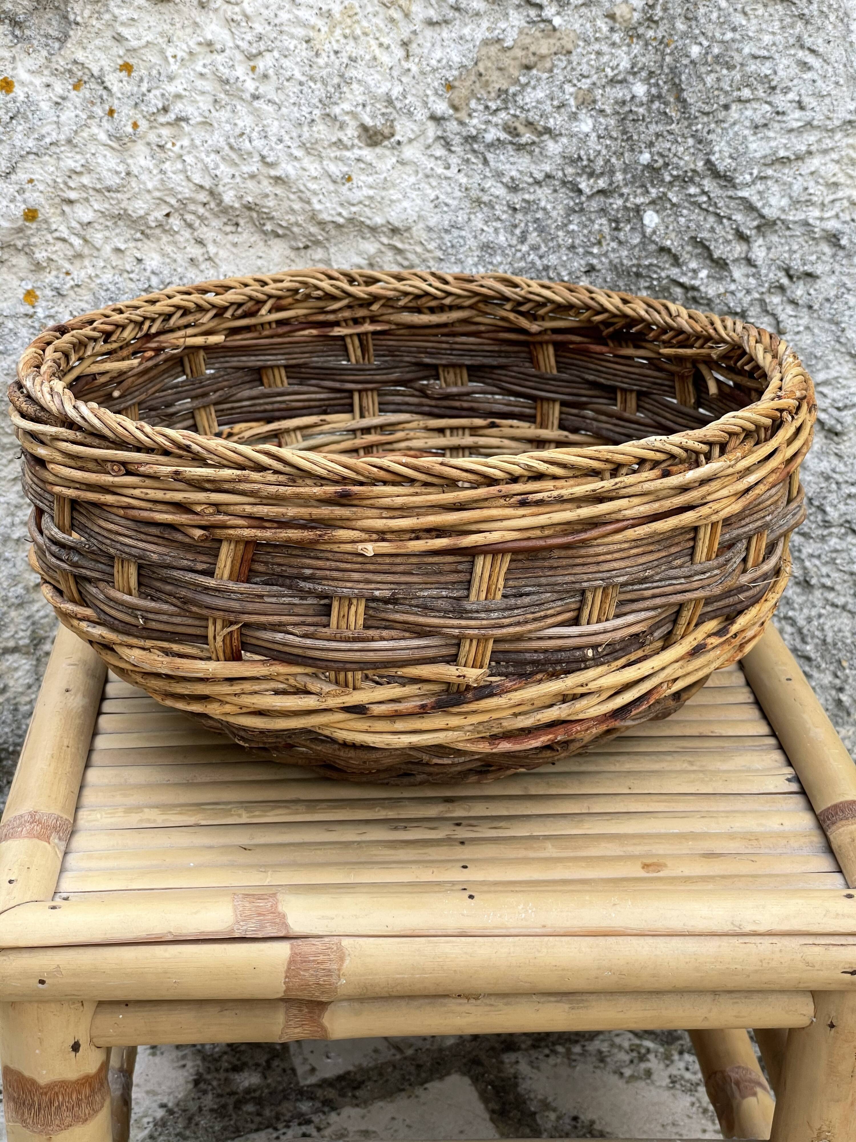Braided wicker basket or pot cover