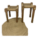 Set of 2 rope stools