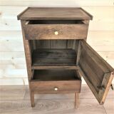 Ancient bedside in chestnut