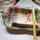 St Clément France majolica asparagus tray in slip