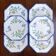 Set of 6 antique octagonal plates Longwy – Old Longwy