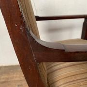 Fauteuil de bureau empire en acajou decor palmettes xviiième