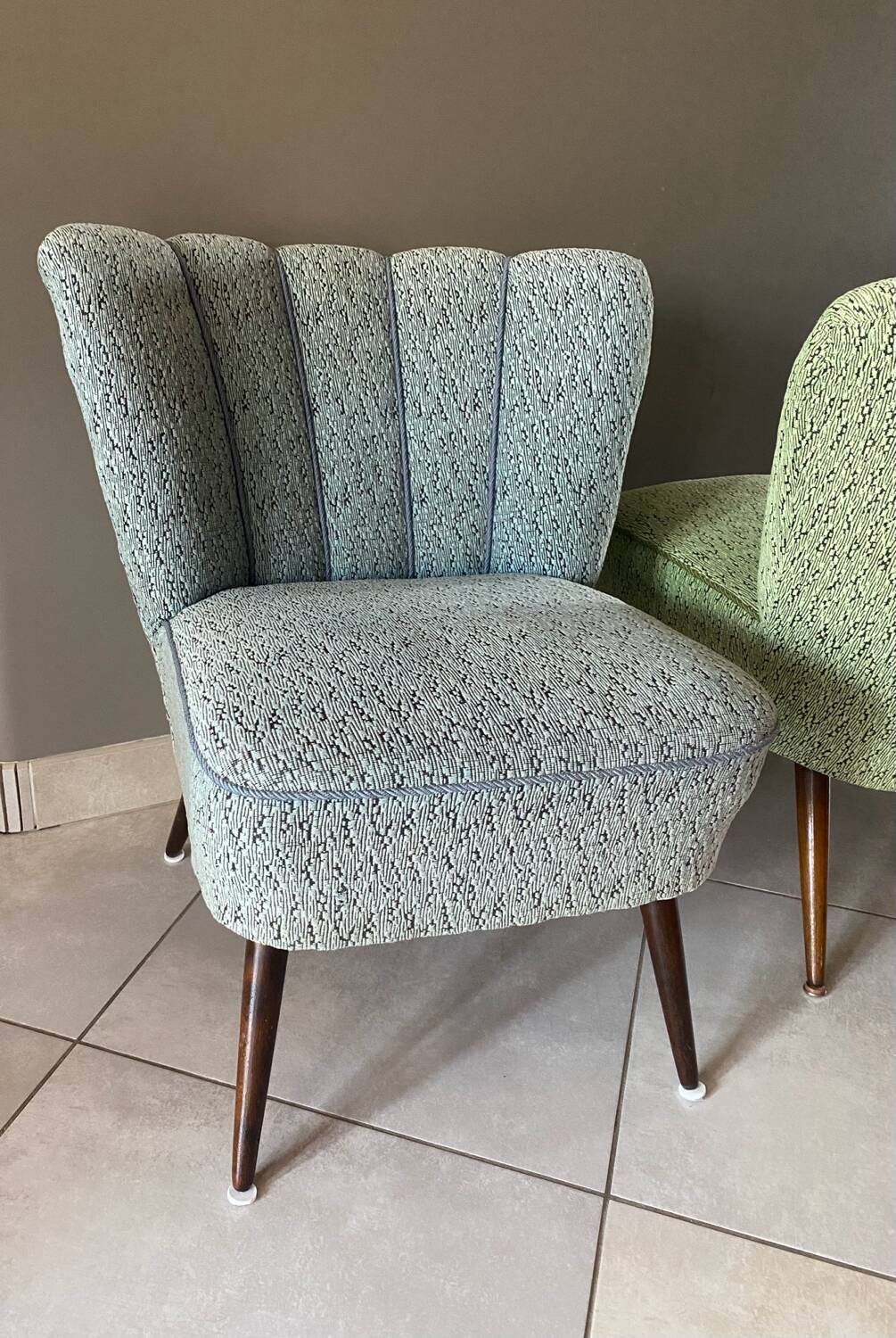 Pair of cocktail armchairs
