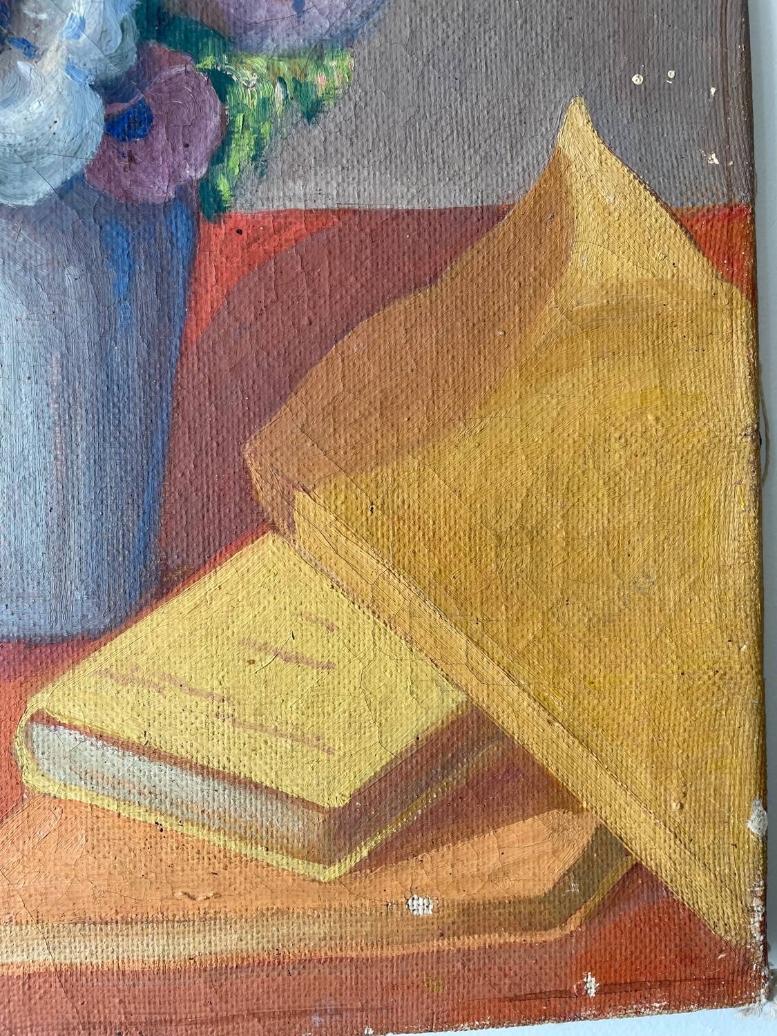 Still life with flowers and fruit