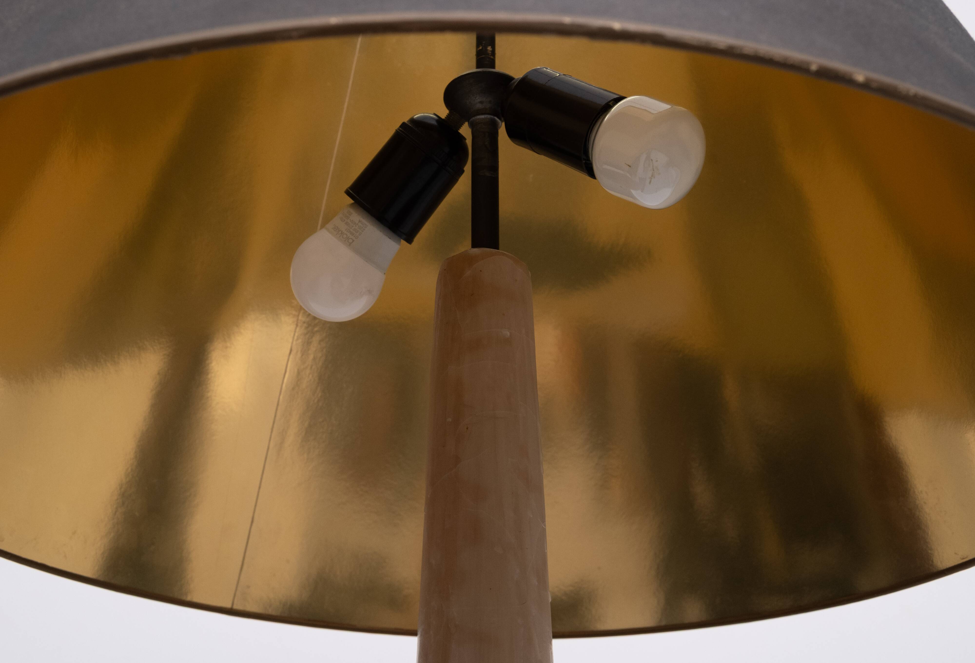 Stunning Antique Pewter Rococo Candlestick floor lamp Italy