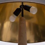 Stunning Antique Pewter Rococo Candlestick floor lamp Italy