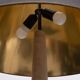 Stunning Antique Pewter Rococo Candlestick floor lamp Italy