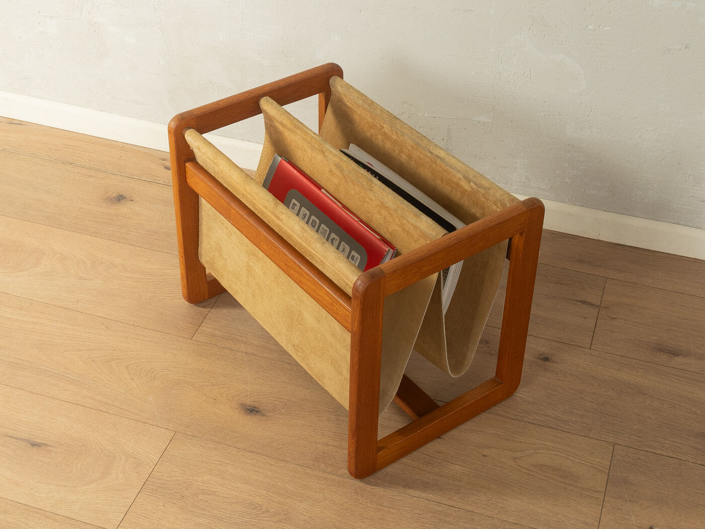 Mid-century magazine rack by Aksel Kjersgaard for Salin Møbler, Denmark, 1960s