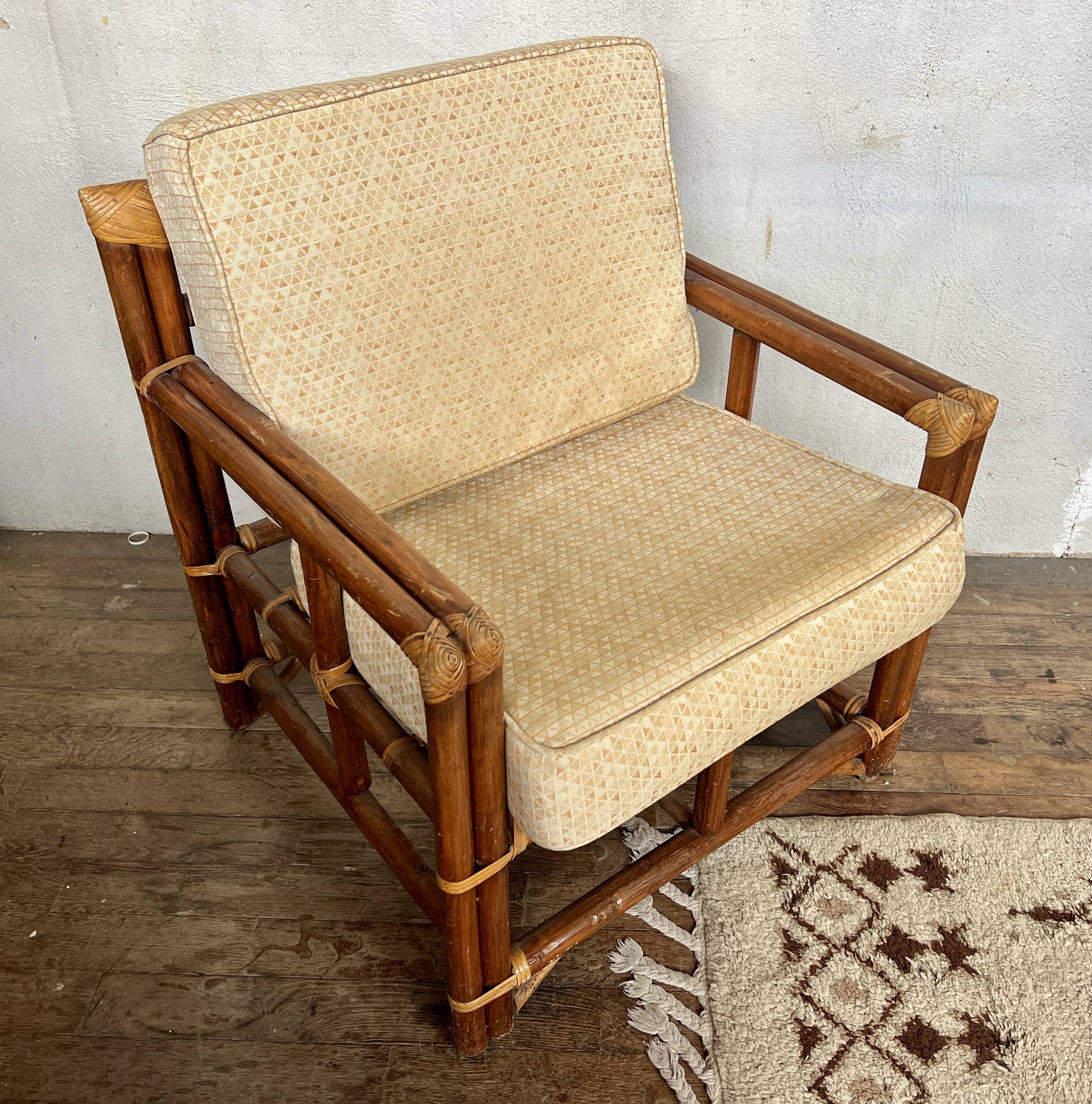 ✨ Vintage rattan armchairs – 1960s ✨