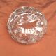 Empty vintage round crystal pocket size: height -16cm- diameter -18cm-