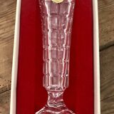 Vintage soliflor vase in Arques crystal, new in box