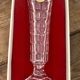 Vintage soliflor vase in Arques crystal, new in box