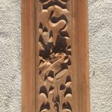 Panel, pediment, bas-relief in carved wood