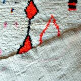 Moroccan Berber rug Azilal 282 x 182 cm New White/Orange
