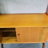 Mid-Century Modular Free-Standing Teak Wall Unit  by John Texmon for Blindheim Mobelfabrik, Norway,