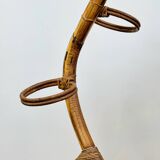 Serpent plant stand in rattan 145 cm