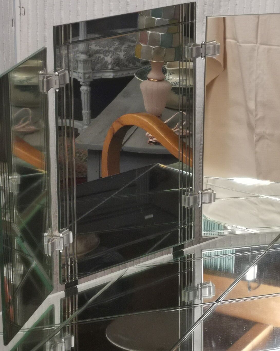Mirror hairdresser 1930 toilet table