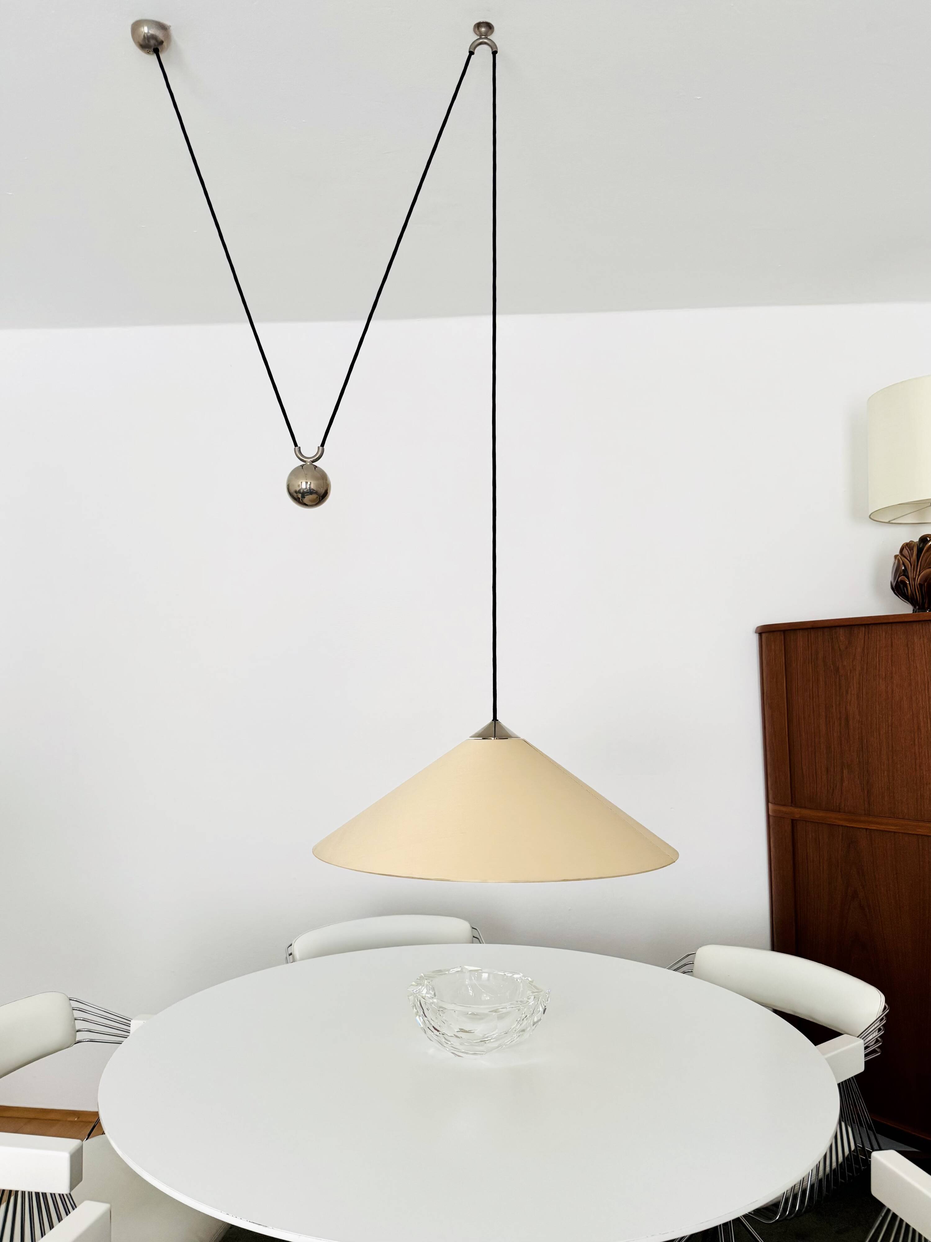 Large Adjustable Pendant Lamp with Counterweight by Florian Schulz