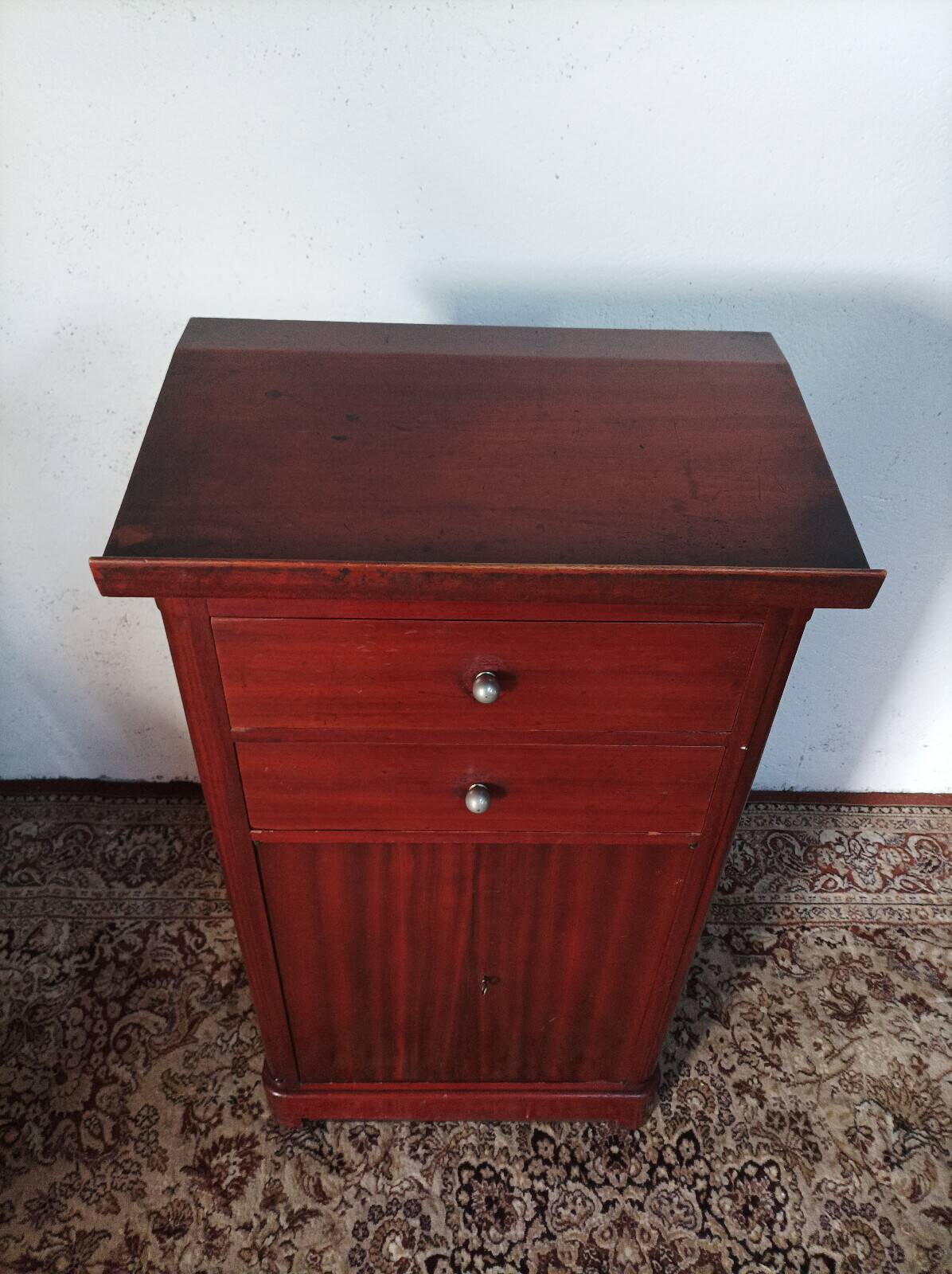 Vintage mahogany entrance writing desk