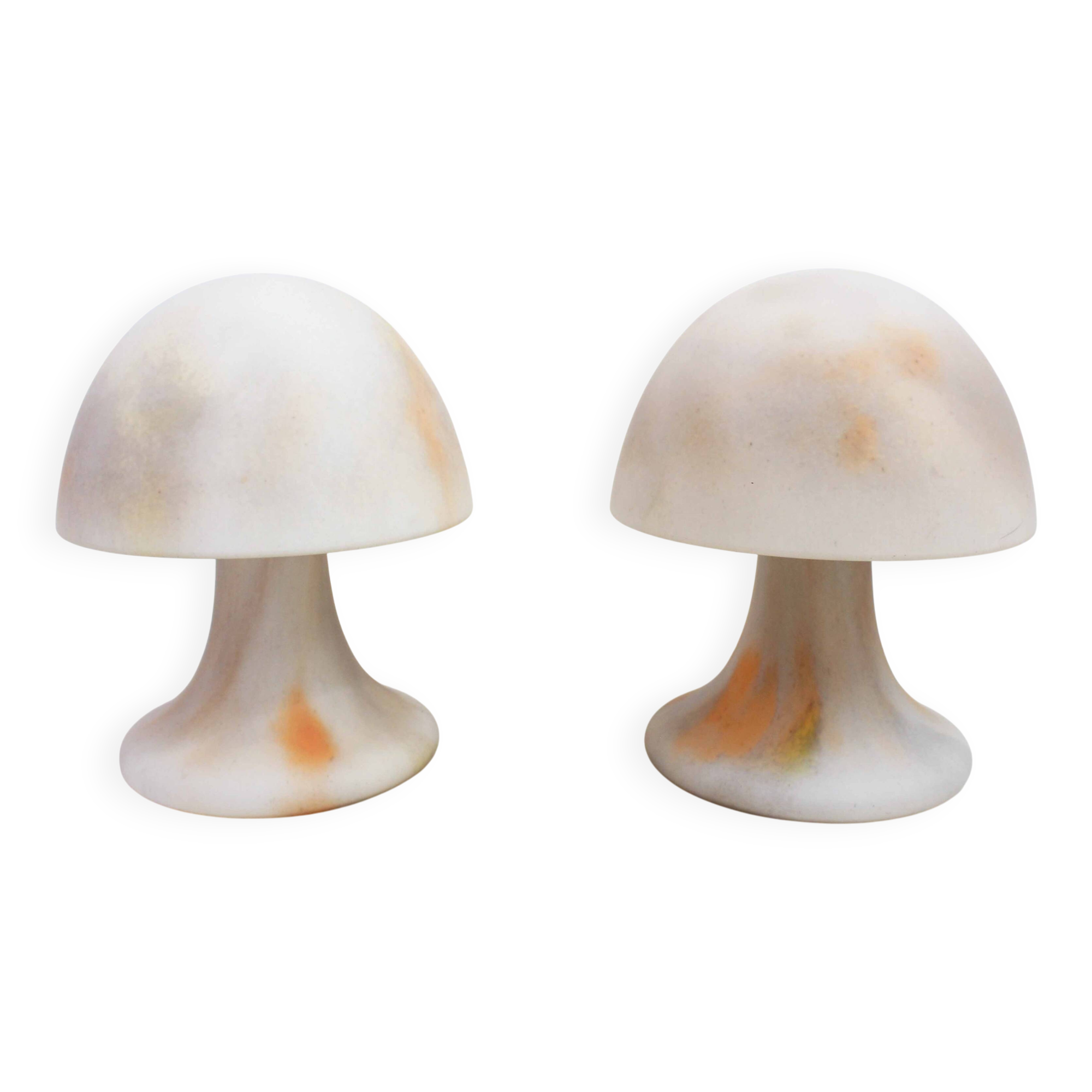 Pair of limburg glass paste lamps 1970