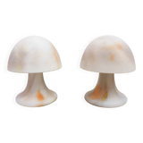 Pair of limburg glass paste lamps 1970