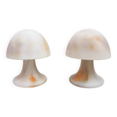 Pair of limburg glass paste lamps 1970