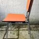Ensemble de 6 chaises formica orange