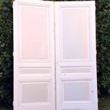Paire de portes de placard h233x86cm chacune ancienne