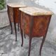 Paire de chevets style Louis XV en Marqueterie