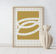 Abstract beige giclee print, 50x70cm