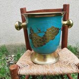Cloisonné and enamelled champagne bucket with grapes
