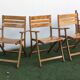 4 vintage folding garden chairs – French work from the 1970s-80s