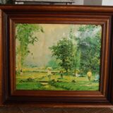 Ensemble 2 tableaux vintage martelés