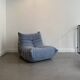 Blue armchair by Michel Ducaroy