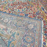 Ancient handmade Persian Oriental carpet Keshan 2. 10 x 1. 35m
