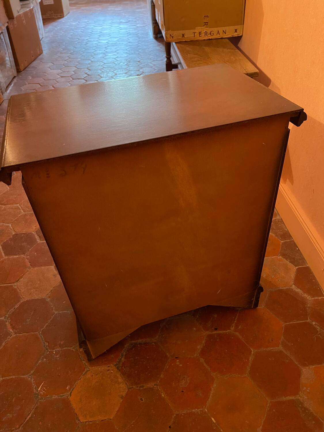 Wooden bedside table