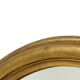 Pair of Oval Gold-Leaf Mirrors, France, 20th Century