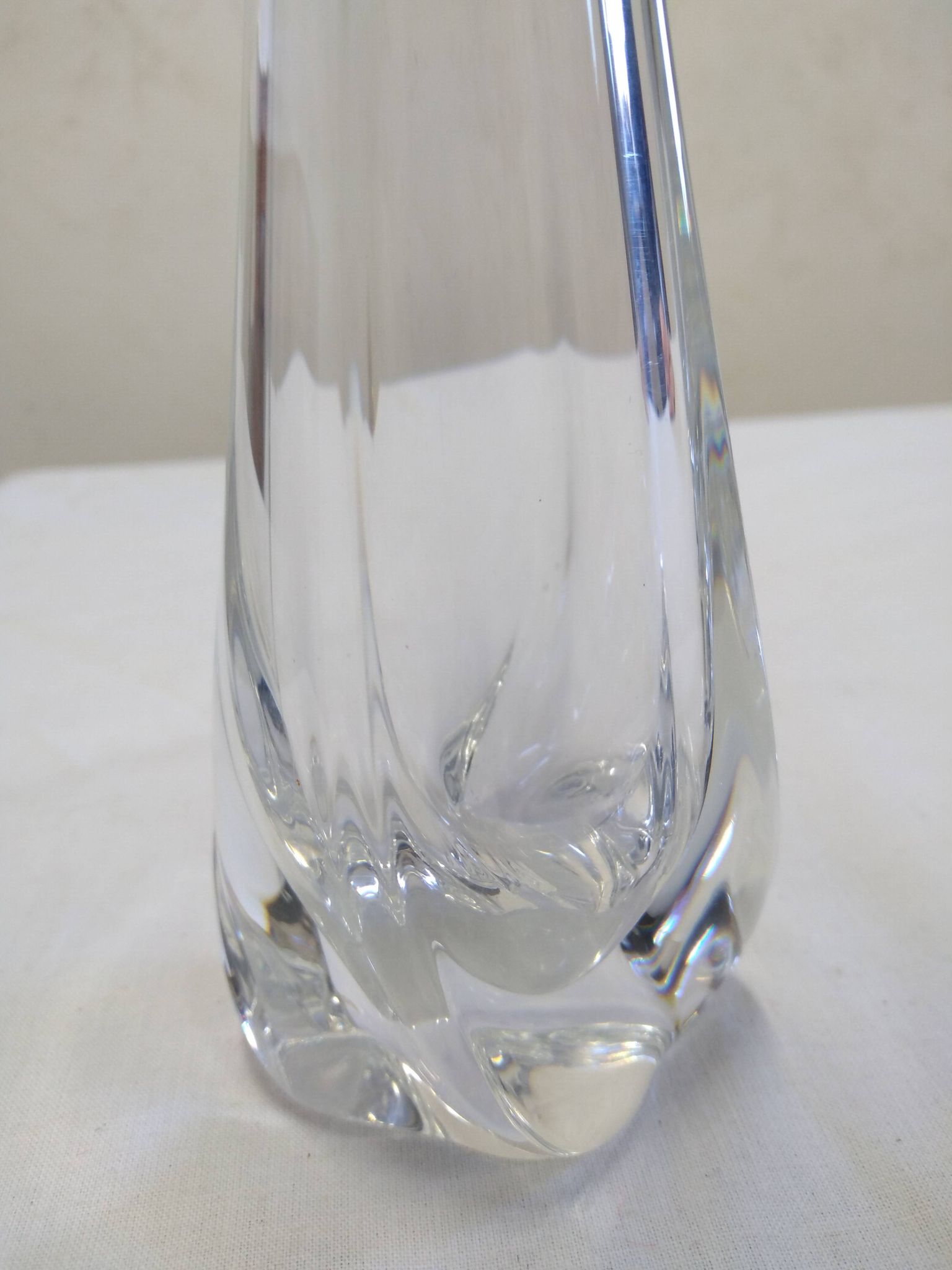 Daum crystal soliflore signed