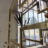 Brass shelf 1970 Belgo Chrom regency