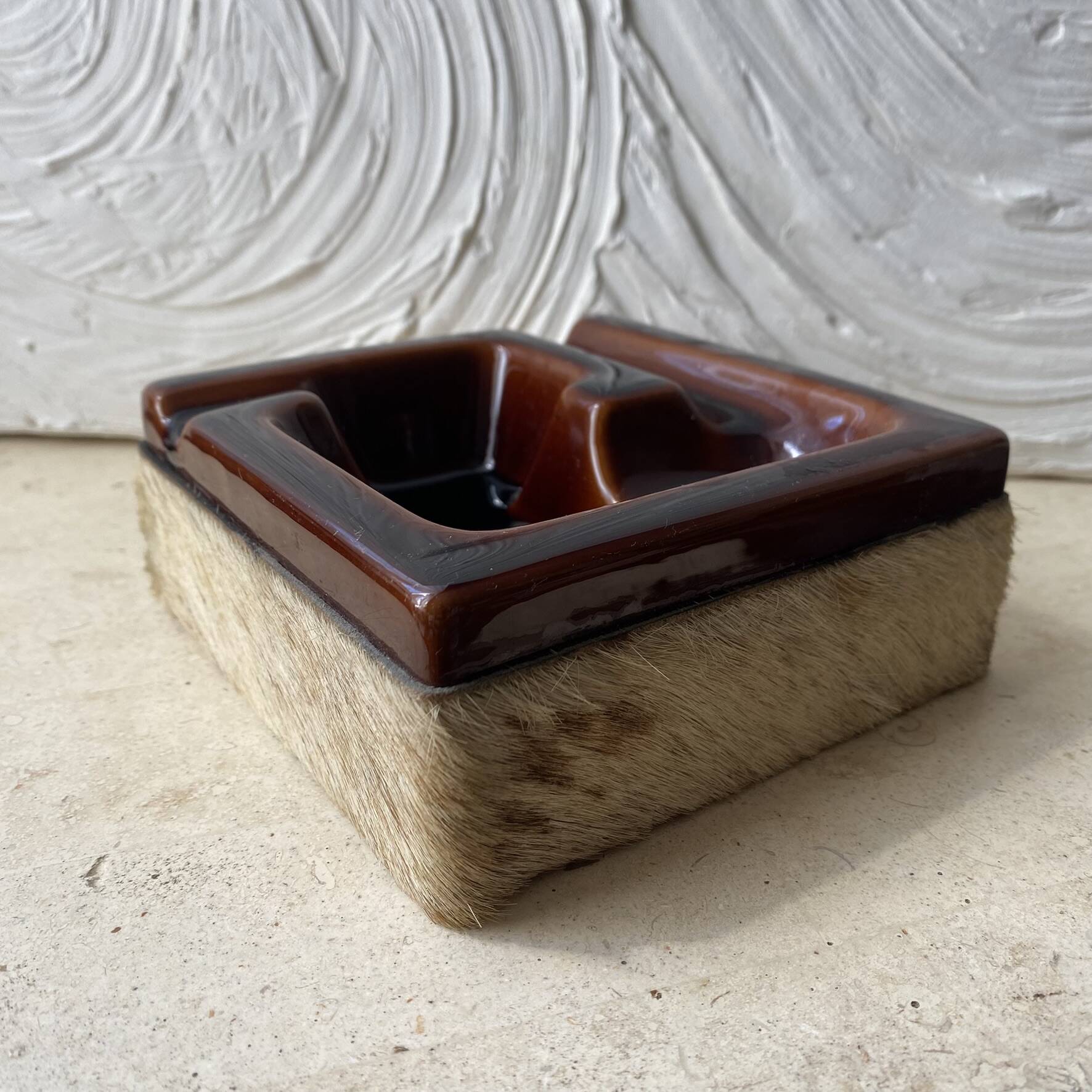 Cendrier et porte pipe Longchamp années 70
