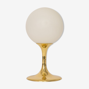 Lampe de table en laiton par Max Bill pour Temde Suisse années 1960