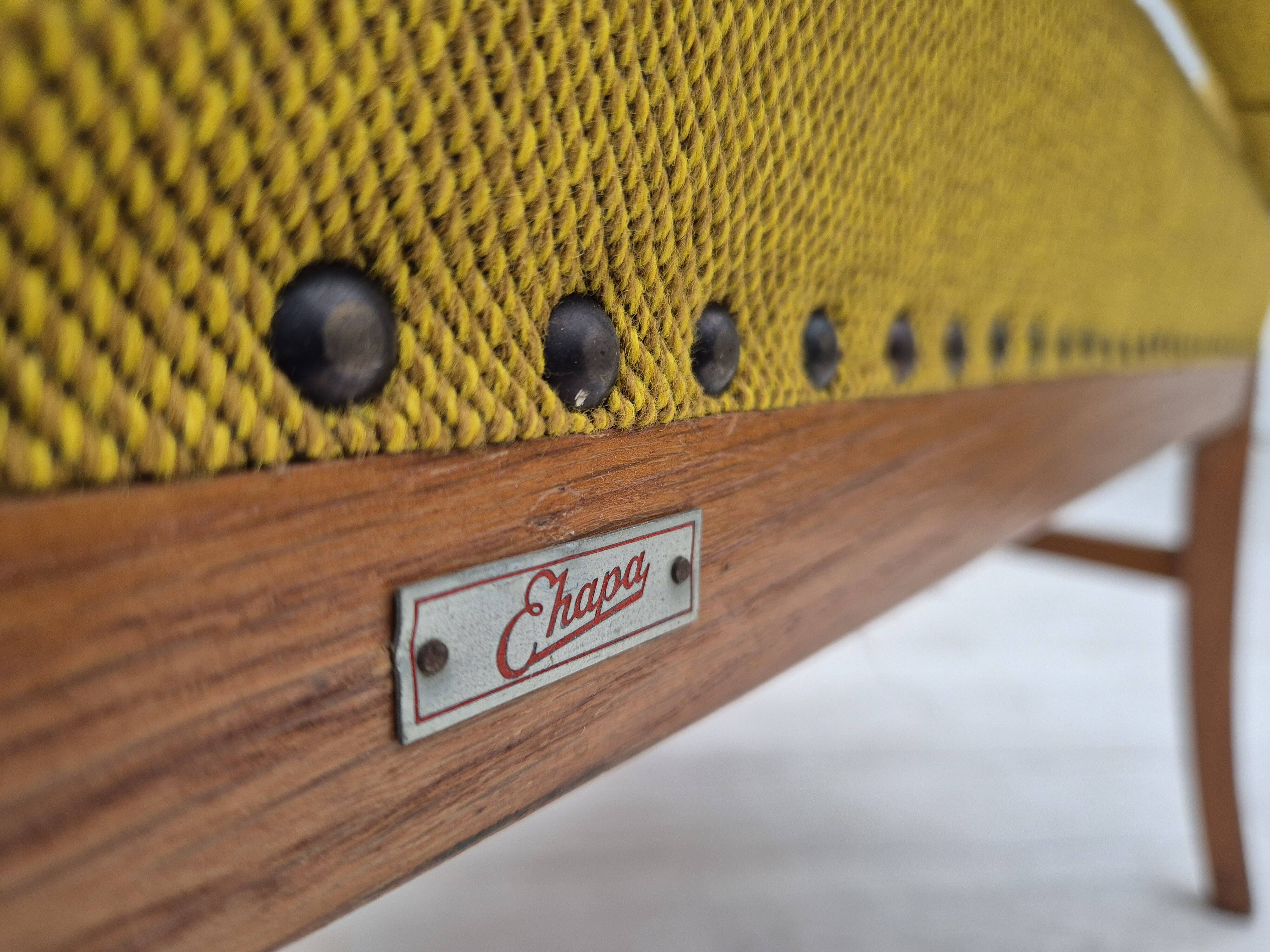 Canapé 2 places danois des années 1950 par Ehapa Møbler, état d'origine.