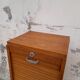 Meuble classeur à rideaux ancien 1950