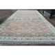 Vintage Turkish Oushak Handmade Wool Cotton Brown Runner Rug 118x309