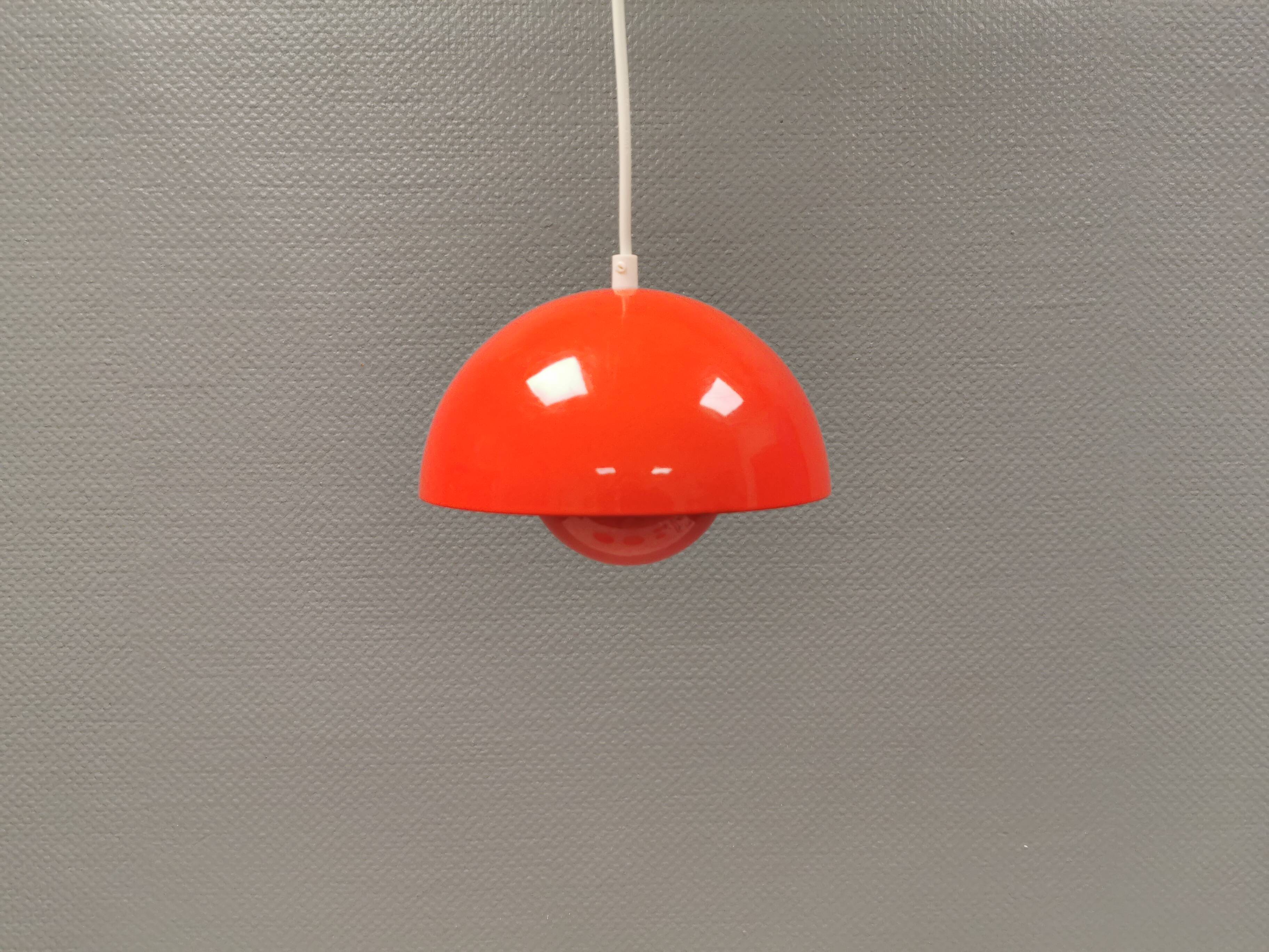 Flowerpot, model VP1, hanging lamp, designed by Verner Panton in 1968 and manufactured in the 1970s