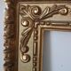 Miroir ancien en bois doré