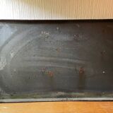 Enameled sheet metal street sign