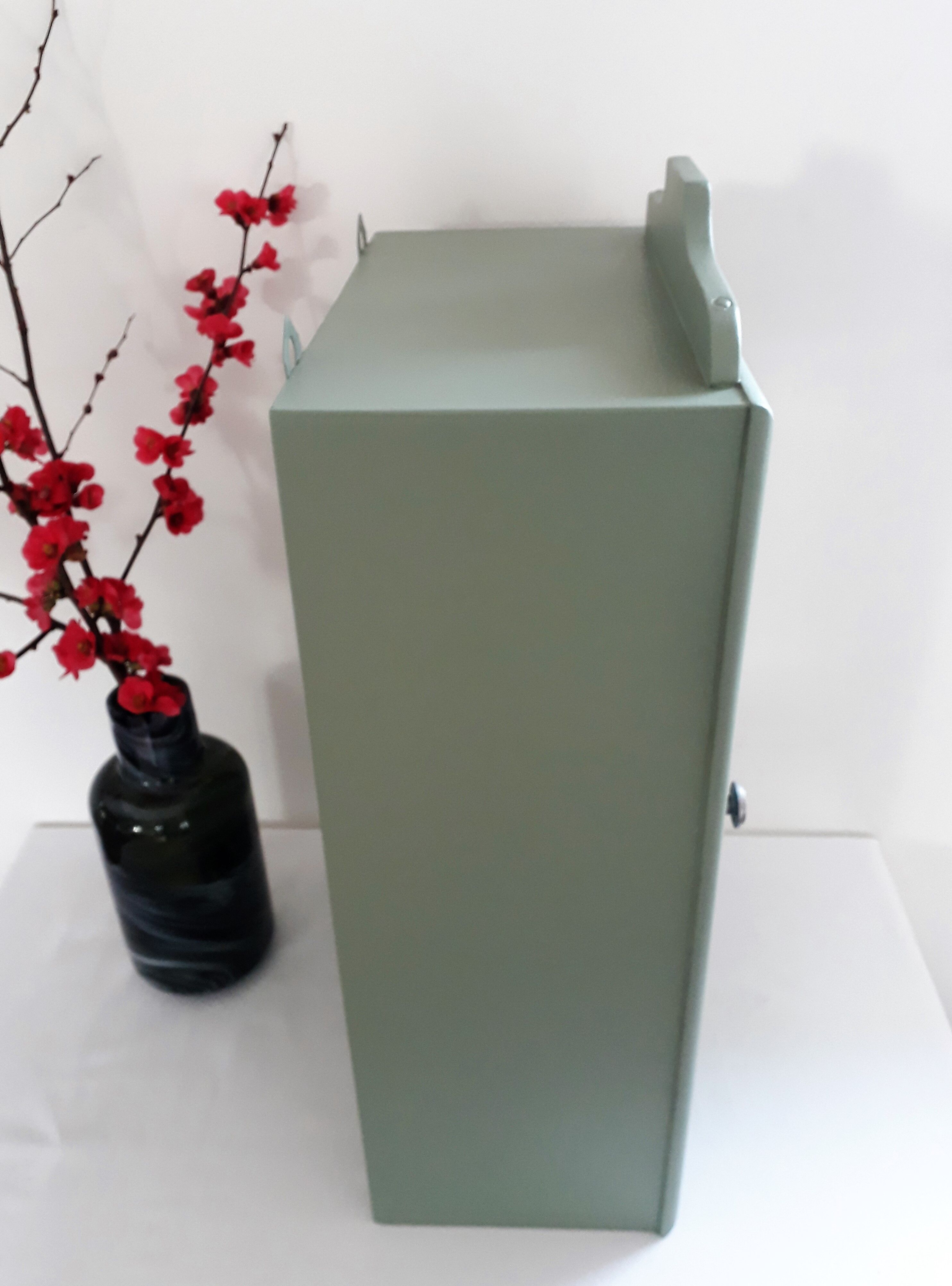Medicine cabinet wall vintage 50's revisited Green